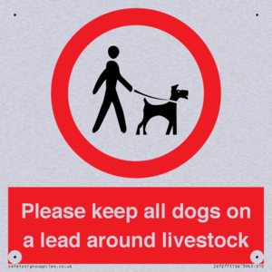 Please keep all dogs on a lead around livestock